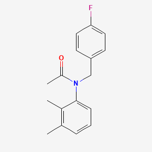 molecular formula C17H18FNO B5694179 N-(2,3-dimethylphenyl)-N-(4-fluorobenzyl)acetamide 