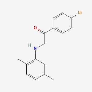 1-(4-bromophenyl)-2-[(2,5-dimethylphenyl)amino]ethanone