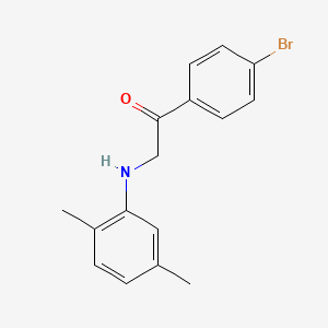 molecular formula C16H16BrNO B5694182 1-(4-bromophenyl)-2-[(2,5-dimethylphenyl)amino]ethanone 