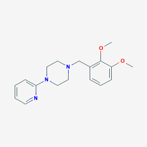 molecular formula C18H23N3O2 B5694193 1-(2,3-dimethoxybenzyl)-4-(2-pyridinyl)piperazine 