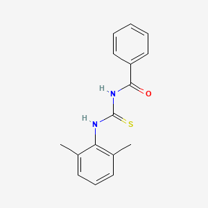molecular formula C16H16N2OS B5694240 N-{[(2,6-dimethylphenyl)amino]carbonothioyl}benzamide CAS No. 25343-24-2