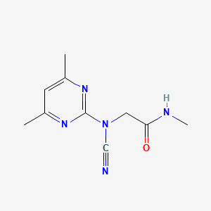 molecular formula C10H13N5O B5694254 N~2~-cyano-N~2~-(4,6-dimethyl-2-pyrimidinyl)-N~1~-methylglycinamide 