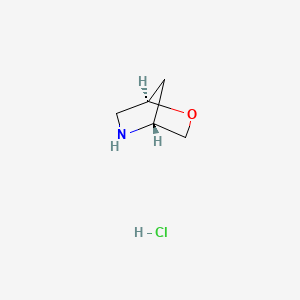 molecular formula C5H10ClNO B569429 (1R,4R)-2-Oxa-5-azabicyclo[2.2.1]heptane hydrochloride CAS No. 601515-79-1