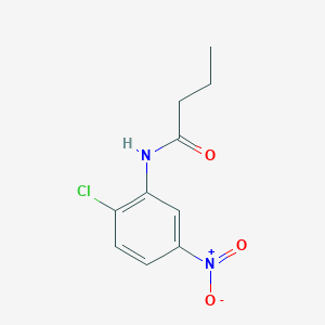 molecular formula C10H11ClN2O3 B5694350 N-(2-chloro-5-nitrophenyl)butanamide 