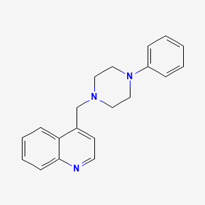 4-[(4-phenyl-1-piperazinyl)methyl]quinoline