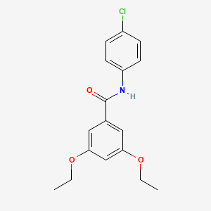 molecular formula C17H18ClNO3 B5694370 N-(4-chlorophenyl)-3,5-diethoxybenzamide 