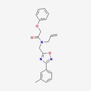 molecular formula C21H21N3O3 B5694381 N-allyl-N-{[3-(3-methylphenyl)-1,2,4-oxadiazol-5-yl]methyl}-2-phenoxyacetamide 
