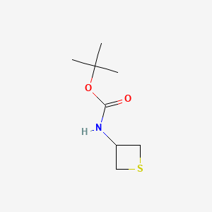 molecular formula C8H15NO2S B569440 tert-Butyl thietan-3-ylcarbamate CAS No. 943437-98-7