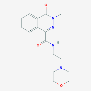 molecular formula C16H20N4O3 B5694412 3-methyl-N-[2-(4-morpholinyl)ethyl]-4-oxo-3,4-dihydro-1-phthalazinecarboxamide 
