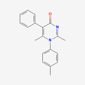 molecular formula C19H18N2O B5694441 2,6-dimethyl-1-(4-methylphenyl)-5-phenyl-4(1H)-pyrimidinone 