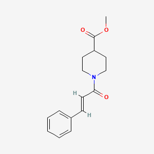 molecular formula C16H19NO3 B5694449 methyl 1-cinnamoyl-4-piperidinecarboxylate 
