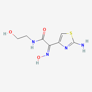 molecular formula C7H10N4O3S B569445 (Z)-2-(2-氨基噻唑-4-基)-N-(2-羟乙基)-2-(羟亚氨基)乙酰胺 CAS No. 177703-28-5