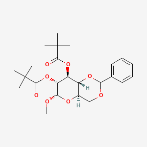 B569448 Methyl 4,6-O-benzylidene-2,3-DI-O-pivaloyl-A-D-glucopyranoside CAS No. 112317-67-6