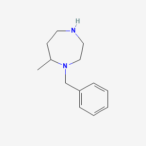 molecular formula C13H20N2 B569450 1-苄基-7-甲基-1,4-二氮杂环戊烷 CAS No. 1266843-37-1