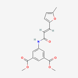 dimethyl 5-{[3-(5-methyl-2-furyl)acryloyl]amino}isophthalate