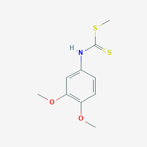 molecular formula C10H13NO2S2 B5694539 methyl (3,4-dimethoxyphenyl)dithiocarbamate 