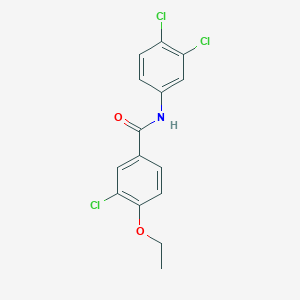 molecular formula C15H12Cl3NO2 B5694610 3-chloro-N-(3,4-dichlorophenyl)-4-ethoxybenzamide 