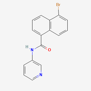 molecular formula C16H11BrN2O B5694645 5-bromo-N-3-pyridinyl-1-naphthamide 