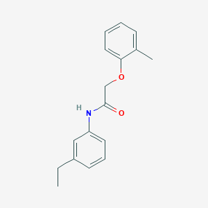 molecular formula C17H19NO2 B5694652 N-(3-ethylphenyl)-2-(2-methylphenoxy)acetamide 