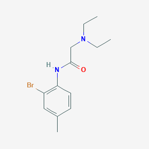 molecular formula C13H19BrN2O B5694664 N~1~-(2-bromo-4-methylphenyl)-N~2~,N~2~-diethylglycinamide 