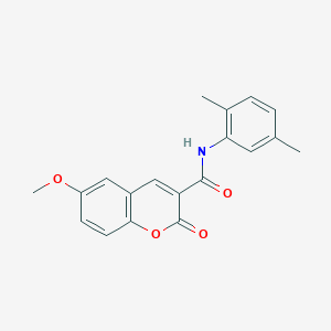molecular formula C19H17NO4 B5694671 N-(2,5-dimethylphenyl)-6-methoxy-2-oxo-2H-chromene-3-carboxamide 