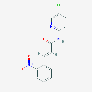 molecular formula C14H10ClN3O3 B5694674 N-(5-chloro-2-pyridinyl)-3-(2-nitrophenyl)acrylamide 