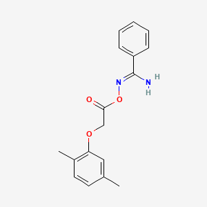 molecular formula C17H18N2O3 B5694680 [(Z)-[amino(phenyl)methylidene]amino] 2-(2,5-dimethylphenoxy)acetate 