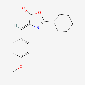 molecular formula C17H19NO3 B5694721 2-cyclohexyl-4-(4-methoxybenzylidene)-1,3-oxazol-5(4H)-one 