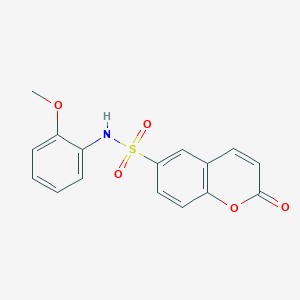 molecular formula C16H13NO5S B5694737 N-(2-甲氧苯基)-2-氧代-2H-色烯-6-磺酰胺 
