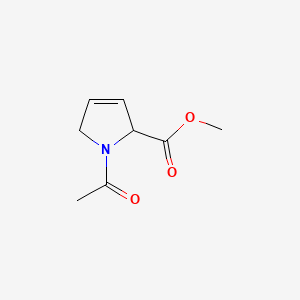 molecular formula C8H11NO3 B569474 Methyl 1-acetyl-2,5-dihydro-1H-pyrrole-2-carboxylate CAS No. 116381-61-4