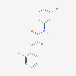 molecular formula C15H11ClFNO B5694755 3-(2-氯苯基)-N-(3-氟苯基)丙烯酰胺 