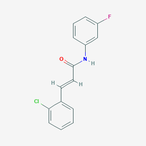 molecular formula C15H11ClFNO B5694755 (2E)-3-(2-chlorophenyl)-N-(3-fluorophenyl)prop-2-enamide 