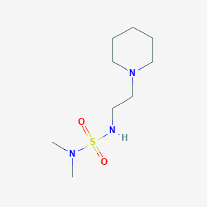 molecular formula C9H21N3O2S B5694772 N,N-dimethyl-N'-[2-(1-piperidinyl)ethyl]sulfamide 