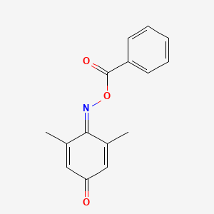molecular formula C15H13NO3 B5694777 2,6-dimethylbenzo-1,4-quinone 1-(O-benzoyloxime) 
