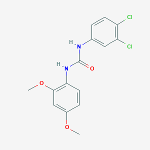 molecular formula C15H14Cl2N2O3 B5694795 N-(3,4-dichlorophenyl)-N'-(2,4-dimethoxyphenyl)urea 
