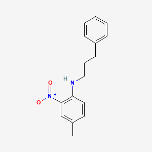 4-Methyl-2-nitro-N-(3-phenylpropyl)aniline