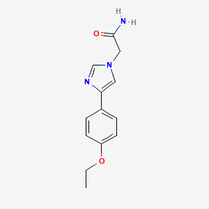 molecular formula C13H15N3O2 B5694805 2-[4-(4-ethoxyphenyl)-1H-imidazol-1-yl]acetamide 