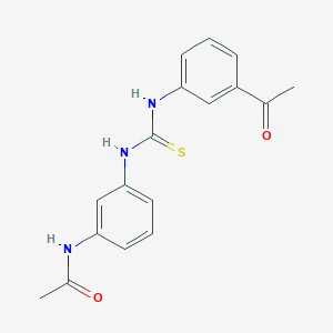 molecular formula C17H17N3O2S B5694824 N-[3-({[(3-acetylphenyl)amino]carbonothioyl}amino)phenyl]acetamide 