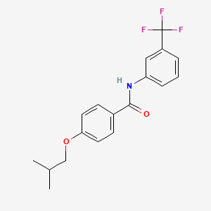 molecular formula C18H18F3NO2 B5694825 4-isobutoxy-N-[3-(trifluoromethyl)phenyl]benzamide 