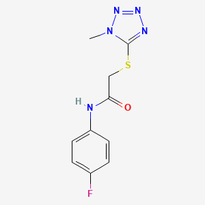 N-(4-fluorophenyl)-2-[(1-methyl-1H-tetrazol-5-yl)thio]acetamide