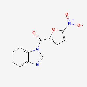 molecular formula C12H7N3O4 B5694860 1-(5-nitro-2-furoyl)-1H-benzimidazole CAS No. 297178-87-1