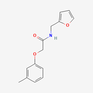 molecular formula C14H15NO3 B5694875 N-(2-furylmethyl)-2-(3-methylphenoxy)acetamide 