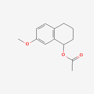 molecular formula C13H16O3 B569488 1,2,3,4-四氢-7-甲氧基萘-1-基乙酸酯 CAS No. 945853-23-6
