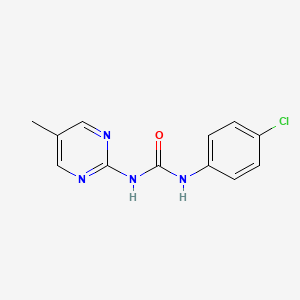 molecular formula C12H11ClN4O B5694913 N-(4-chlorophenyl)-N'-(5-methyl-2-pyrimidinyl)urea 