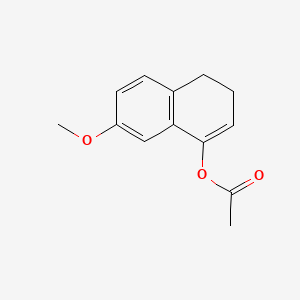 molecular formula C13H14O3 B569492 3,4-Dihydro-7-methoxy-1-naphthol Acetate CAS No. 20176-04-9