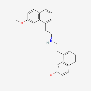 molecular formula C26H27NO2 B569494 Bis(2-(7-methoxynaphthalen-1-yl)ethyl)amine CAS No. 1385018-57-4