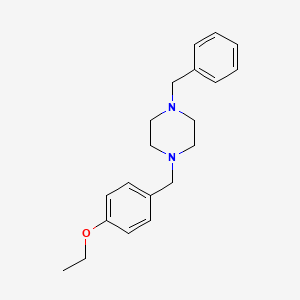 molecular formula C20H26N2O B5694940 1-benzyl-4-(4-ethoxybenzyl)piperazine 