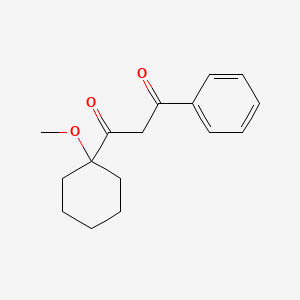 molecular formula C16H20O3 B5694944 1-(1-methoxycyclohexyl)-3-phenyl-1,3-propanedione 