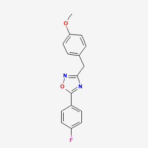 5-(4-fluorophenyl)-3-(4-methoxybenzyl)-1,2,4-oxadiazole