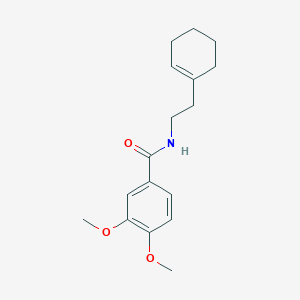 molecular formula C17H23NO3 B5694973 N-[2-(1-cyclohexen-1-yl)ethyl]-3,4-dimethoxybenzamide 